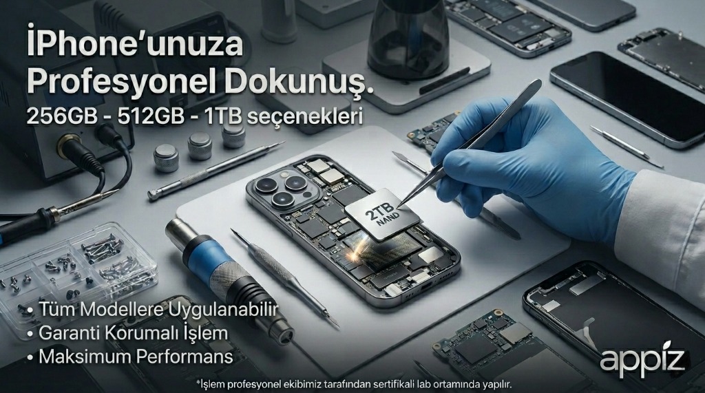 Appiz iPhone Kapasite Arttırımı Servisi